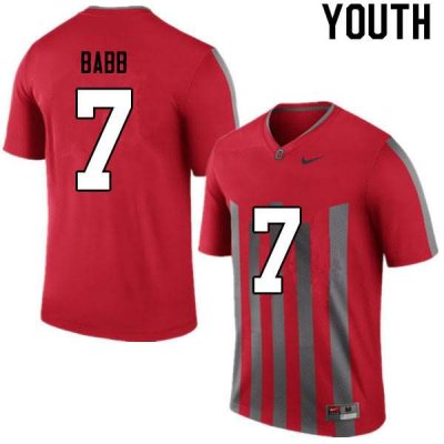 Youth Ohio State Buckeyes #7 Kamryn Babb Retro Nike NCAA College Football Jersey January HXU0144LD